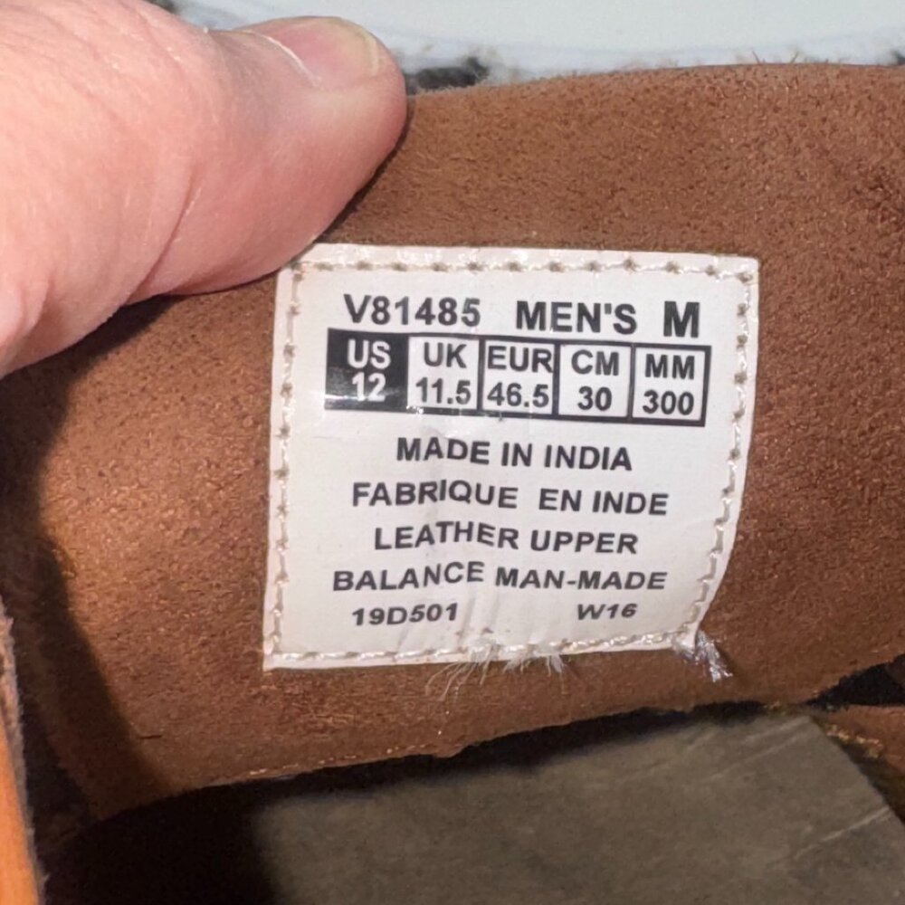 Rockport Hydro-Shield Waterproof Men's Oxford Leather Shoes Sz 12 Brown - Picture 12 of 12